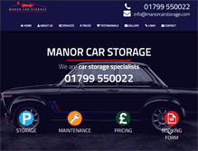 Tablet Screenshot of manorcarstorage.com